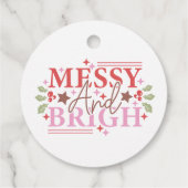 Messy and Bright Christmas Geschenkanhänger (Rückseite)