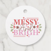 Messy and Bright Christmas Geschenkanhänger (Vorderseite)