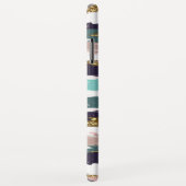 Messy Aquarellstripes gold Glitzer Akzent Case-Mate iPhone Hülle (Hinten/Rechts)