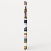 Messy Aquarellstripes gold Glitzer Akzent Case-Mate iPhone Hülle (Hinten/Links)