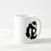 Messy B/W 45 Insert Kaffeetasse (VorderseiteRechts)