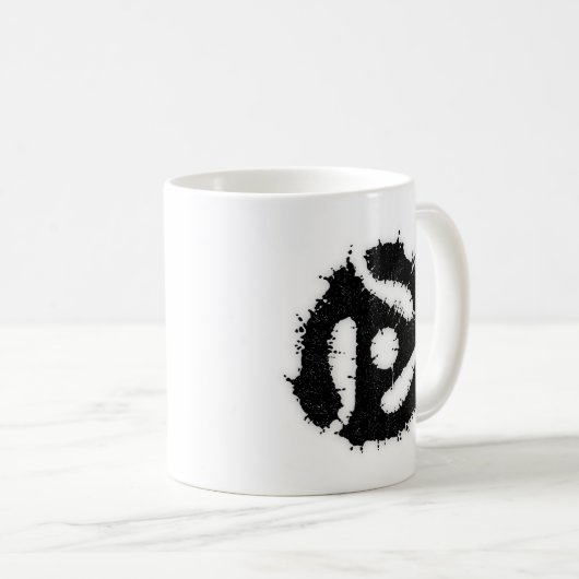 Messy B/W 45 Insert Kaffeetasse (VorderseiteRechts)