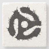 Messy B/W 45 Insert Steinuntersetzer (Vorderseite)