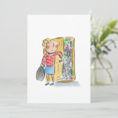 Messy Bedroom Einladung (Stehend Vorderseite)