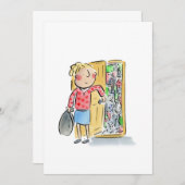 Messy Bedroom Einladung (Vorne/Hinten)