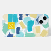 Messy Bright Watercolor Pinselstriche Case-Mate iPhone Hülle (Rückseite (Horizontal))
