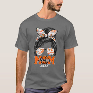 Messy Bun Basketball Senior Mama 2022 T-Shirt