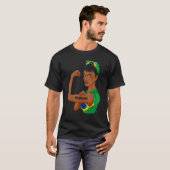 Messy Bun Brazilian Flag Brasilien für Frauen T-Shirt (Vorne ganz)