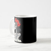 Messy Bun Coffee Funny Costume Mama Frauen Kaffeetasse (Vorderseite Links)