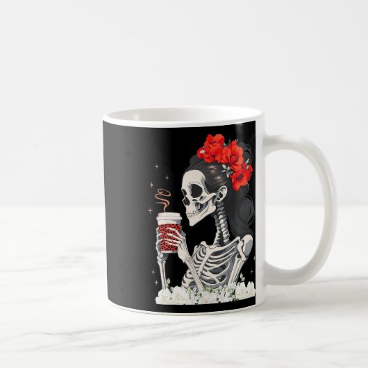Messy Bun Coffee Funny Costume Mama Frauen Kaffeetasse (Rechts)
