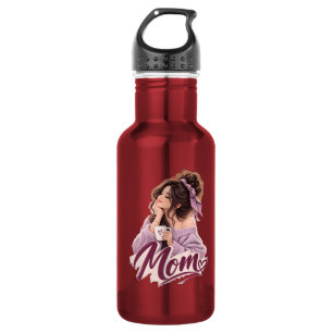 Messy Bun Coffee Mom — Cozy Mom Leben Ästhetik Edelstahlflasche