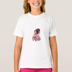 Messy Bun Coffee Mom — Cozy Mom Life Ästhetik T-Shirt