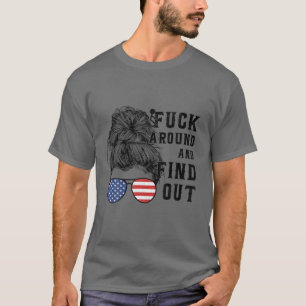 Messy Bun Funk um und erleben Sie die Sonne T-Shirt