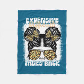 Messy Bun Funny Backtalk, Expensive Difficult And Fleecedecke (Vorderseite)