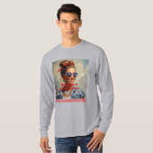 "Messy Bun & Gettin' It Done" - 4. Juli Custom T-Shirt (Vorne ganz)