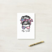 Messy Bun gibt Ideen für Schulmitarbeiter Post-it Klebezettel (Auf Schreibtisch)