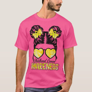 Messy Bun Girls Gefärbte Krawatte Niedlich Kinderk T-Shirt