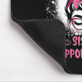 Messy Bun Gl Schwester Unterstützung Squad Brustkr Mousepad (Ecke)