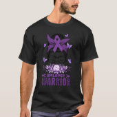 Messy Bun Hair Epilepsy Awareness Day Warrior Wome T-Shirt (Vorderseite)