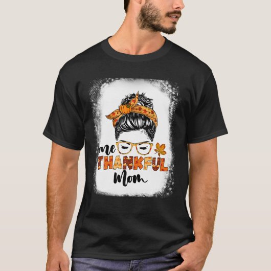 Messy Bun Herbst T-Shirt (Vorderseite)