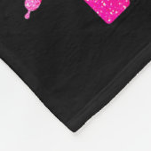 Messy Bun In October We Wear Nk Breast Cancer Blac Fleecedecke (Ecke)