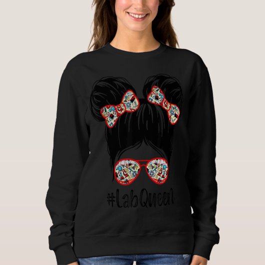 Messy Bun Labrador Queen Labrador Week 2022 Labora Sweatshirt (Vorderseite)