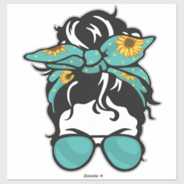 Messy Bun Life Stickers – Funny Mom Stickers, Coff Aufkleber