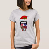 Messy Bun Mimi Elf Matching Family Group T-Shirt (Vorderseite)