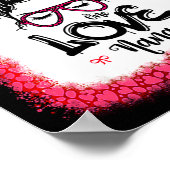 Messy Bun One Loved Nana Mother Mommy Women Valent Poster (Ecke)