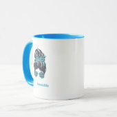 Messy Bun, Shades und Scarf Mama Life Kaffee Tasse (Vorderseite Links)