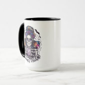 Messy Bun Skeleton "MUMMY VIBES" Kaffee Tasse (Vorderseite Links)