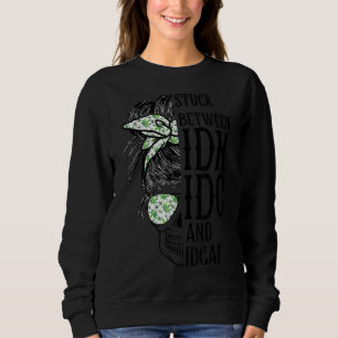 Messy Bun Skull Weed Mama zwischen Müttern D Sweatshirt