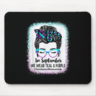 Messy Bun Suicide Prevention Awareness Montag Sept Mousepad