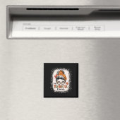 Messy Bun Thankful Driver Funny Erntedank Fall Magnet (In Situ (Geschirrspüler))