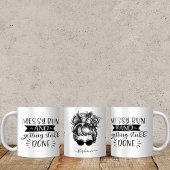 Messy Bun und Getty Stuff Mama Leben lustig Kaffeetasse