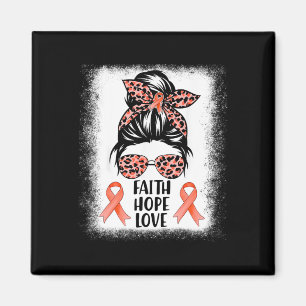 Messy Bun Wear Orange Faith Hope Liebe Rsd Crps Aw Magnet