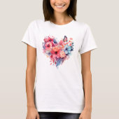 Messy Butterfly Watercolor T - Shirt (Vorderseite)