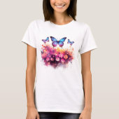 Messy Butterfly Watercolor T - Shirt (Vorderseite)