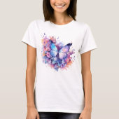 Messy Butterfly Watercolor T - Shirt (Vorderseite)