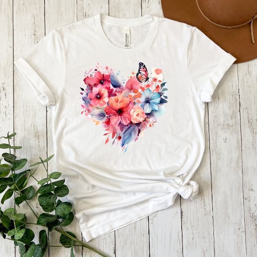 Messy Butterfly Watercolor T - Shirt