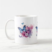 Messy Butterfly Watercolor Tasse (Links)
