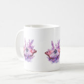 Messy Butterfly Watercolor Tasse (Vorderseite Links)
