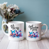 Messy Butterfly Watercolor Tasse