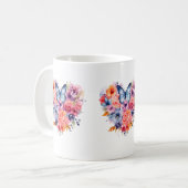 Messy Butterfly Watercolor Tasse (Vorderseite Links)