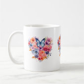 Messy Butterfly Watercolor Tasse (Links)