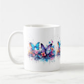 Messy Butterfly Watercolor Tasse (Links)