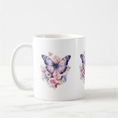 Messy Butterfly Watercolor Tasse (Links)
