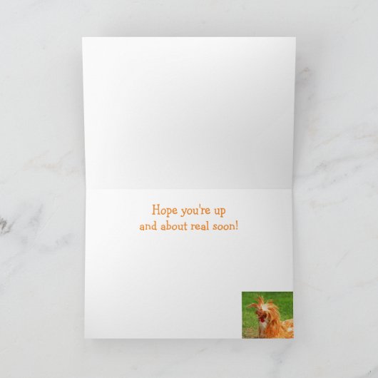 Messy Chicken wird gut Karte (Innenseite)