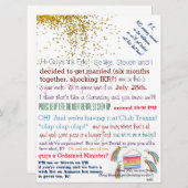 Messy Club Queen Gay Wedding lädt Einladung (Vorne/Hinten)