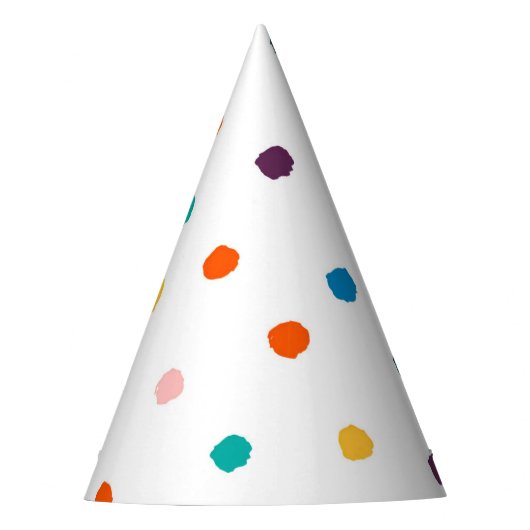 Messy Confetti Party Hat Partyhütchen (Vorderseite)